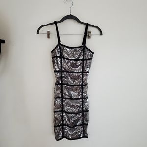 Ice Bubble Sequin Mini Dress Size S